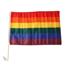 Rainbow car flag 30x45 cm